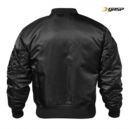 GASP Utility Jacket Including US Flag Patch - Black Detail 3
