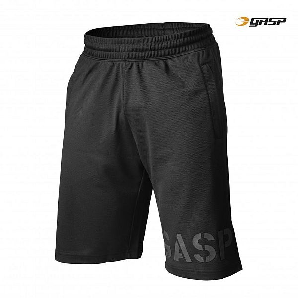 GASP Essential Mesh Shorts - Black Detail 1
