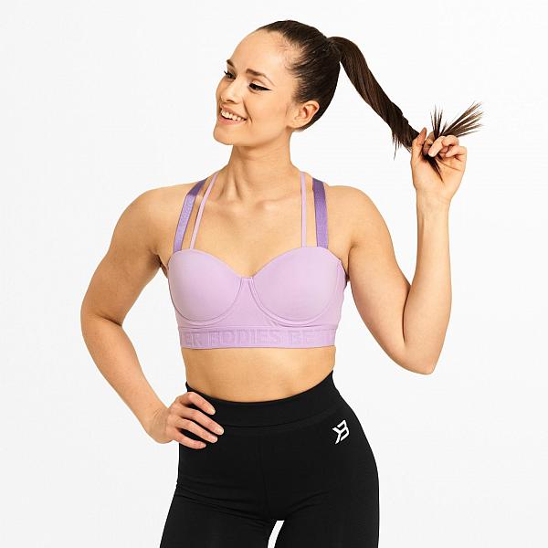 Better Bodies Waverly Sports Bra - Lilac Detail 1