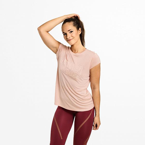 Better Bodies Waverly Tee - Peach Beige