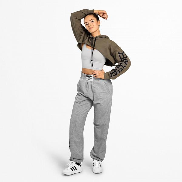 Better Bodies Highbridge Crop L/S - Washed Green Detail 3