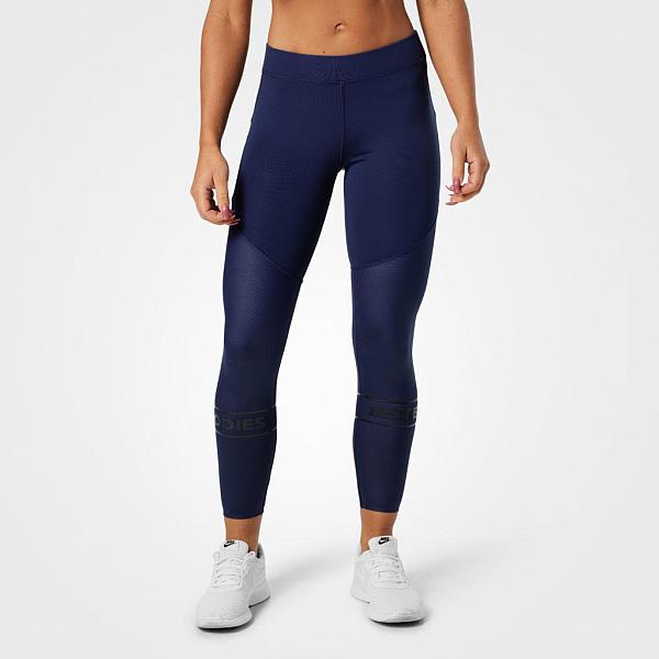 Better Bodies Chrystie Shiny Tights - Dark Navy Detail 2