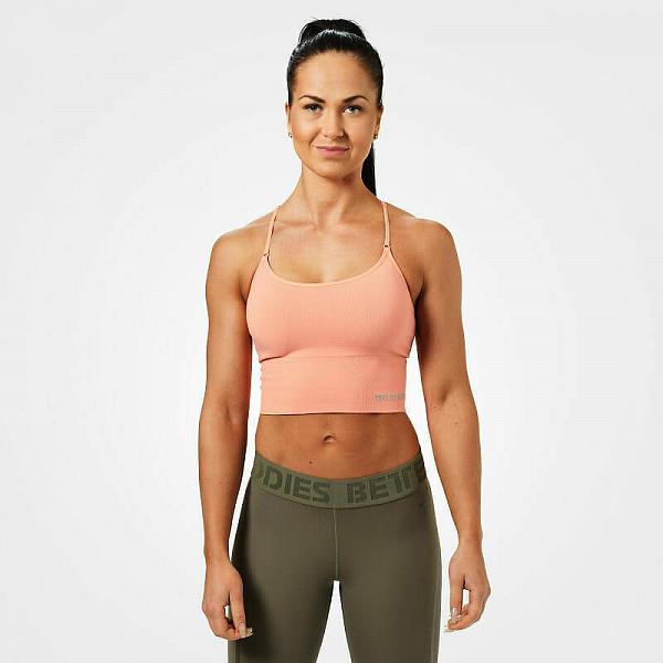 Better Bodies Astoria Seamless Bra - Peach Detail 1