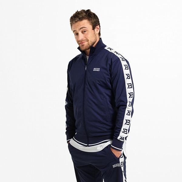 Better Bodies Bronx Track Jacket - Dark Navy Detail 1