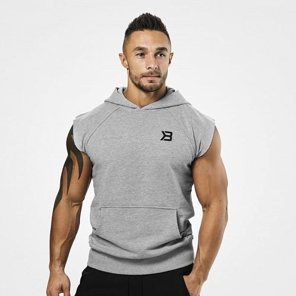 Better Bodies Hudson S/L Sweater - Grey Melange Detail 1