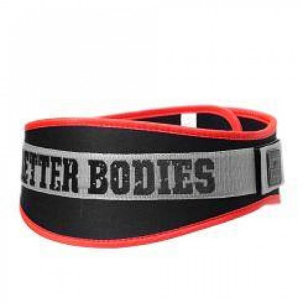 Better Bodies Basic Gym Belt - Black / Jester Red Detail 1