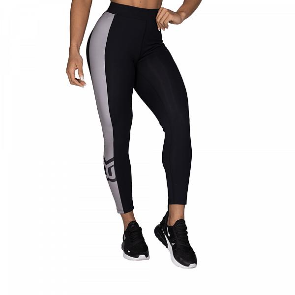 Better Bodies Chrystie High Tights - Black/Steel Grey Detail 1
