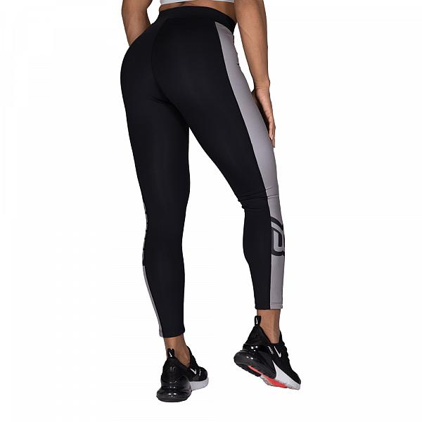 Better Bodies Chrystie High Tights - Black/Steel Grey Detail 2