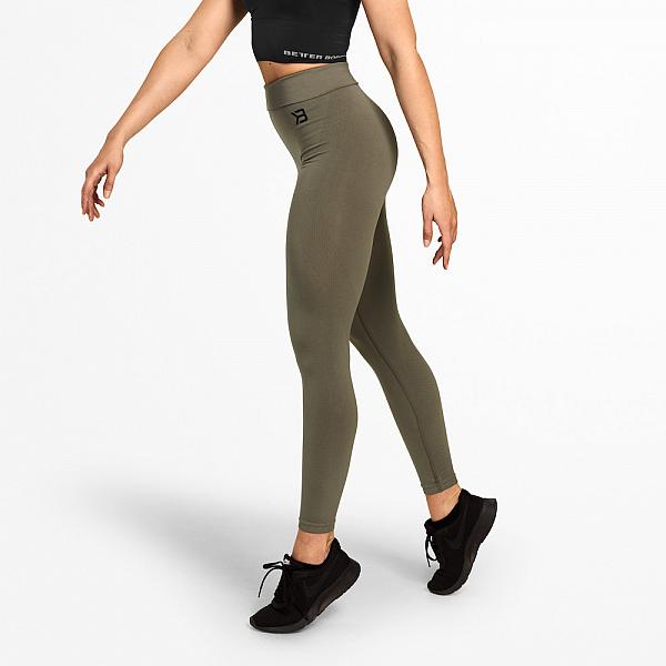 Better Bodies Rockaway Leggings - Washed Green Detail 1