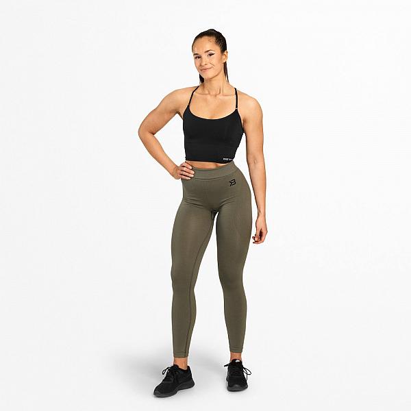Better Bodies Rockaway Leggings - Washed Green Detail 3