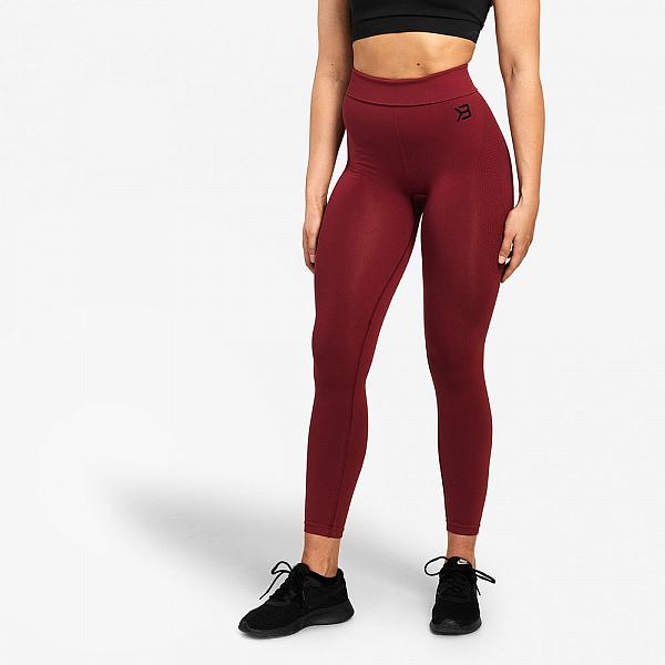 Better Bodies Rockaway Leggings - Sangria Red Detail 1
