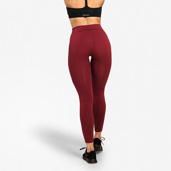 Better Bodies Rockaway Leggings - Sangria Red Detail 2