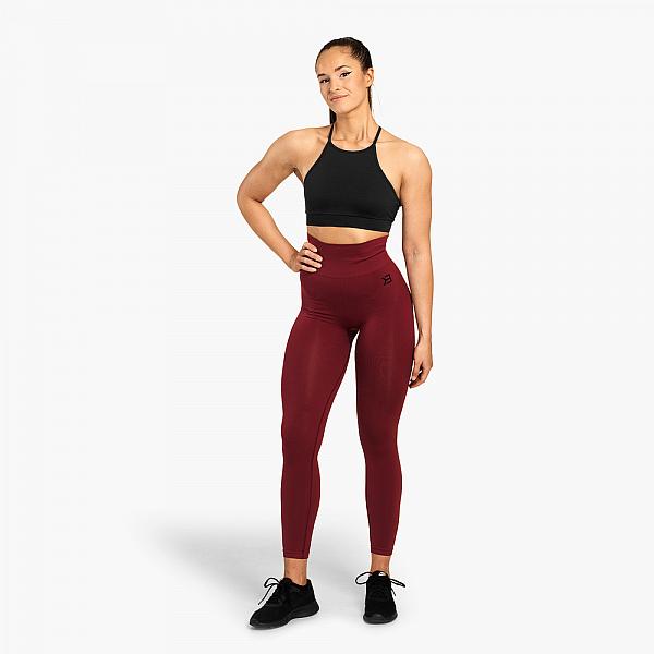 Better Bodies Rockaway Leggings - Sangria Red Detail 3