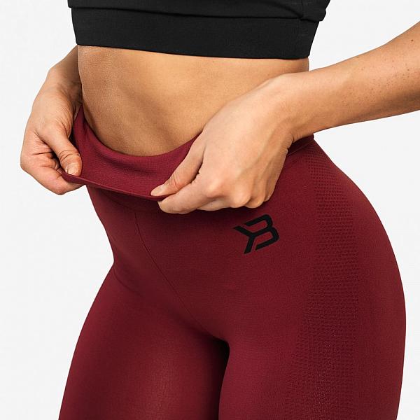 Better Bodies Rockaway Leggings - Sangria Red Detail 4