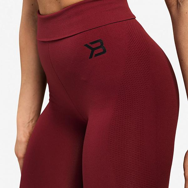 Better Bodies Rockaway Leggings - Sangria Red Detail 5
