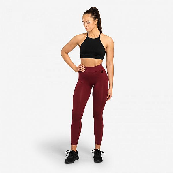 Better Bodies Rockaway Leggings - Sangria Red Detail 6