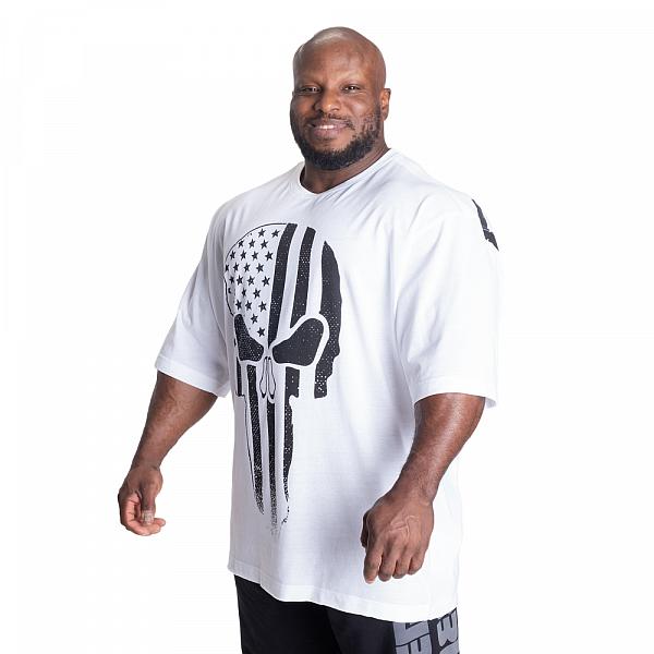 Better Bodies Skull Union Iron Tee - White Detail 2