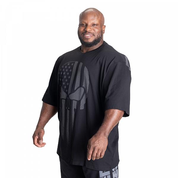 Better Bodies Skull Union Iron Tee - Black Detail 3
