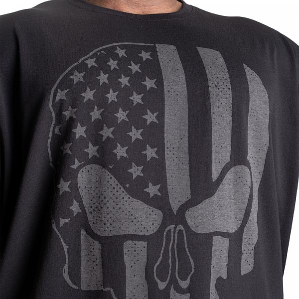 Better Bodies Skull Union Iron Tee - Black Detail 4