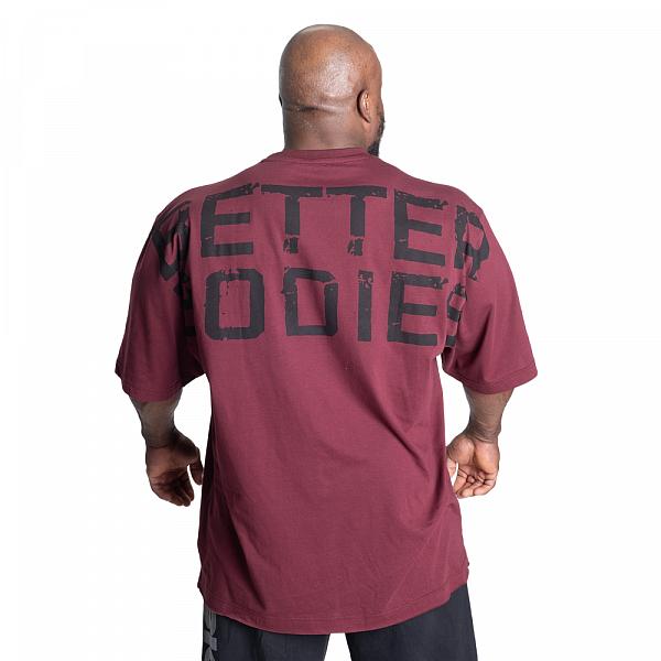 Better Bodies Skull Union Iron Tee - Maroon Detail 3