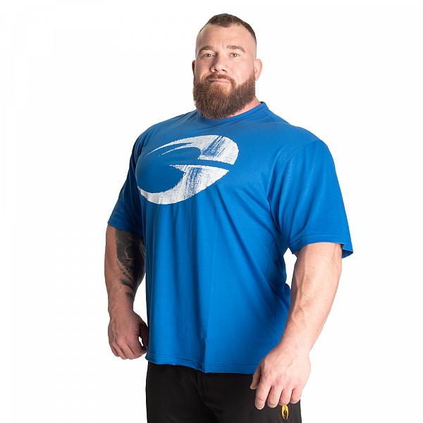 GASP Pump Cover Iron Tee - Cobalt Blue Detail 2