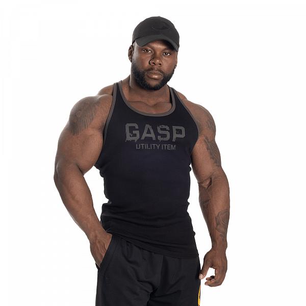 GASP Ribbed T-back - Black Detail 1