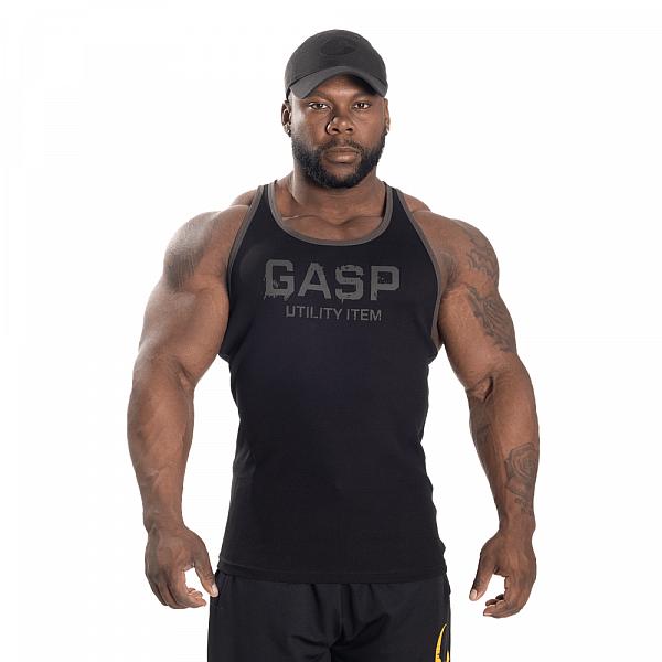 GASP Ribbed T-back - Black Detail 4