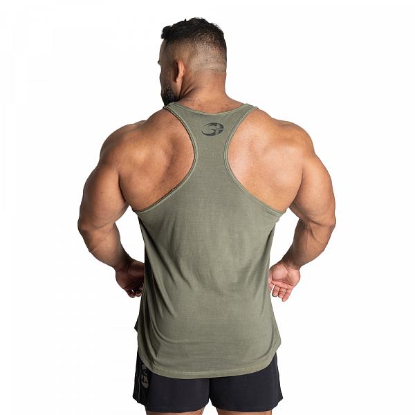 GASP Skull T-back - Acid Washed Green Detail 2