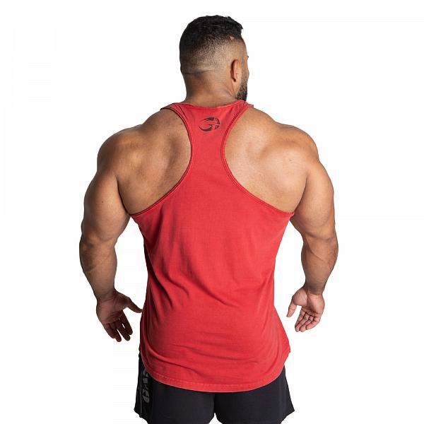 GASP Skull T-back - Acid Chili Red Detail 3