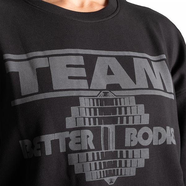 Better Bodies Highbridge Sweater - Black/Grey Detail 4