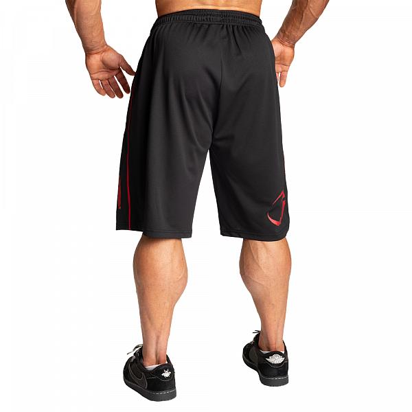 GASP Pro Mesh Shorts - Black/Red Detail 3