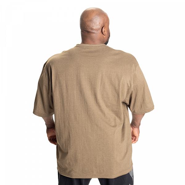 GASP Pump Cover Iron Tee - Army Green Melange Detail 2