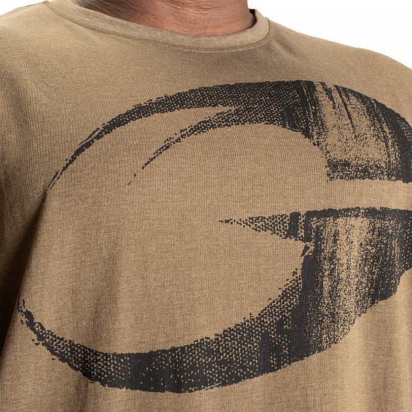 GASP Pump Cover Iron Tee - Army Green Melange Detail 4