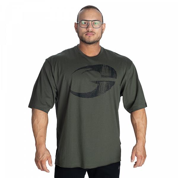 GASP Pump Cover Iron Tee - Deep Forest Detail 1