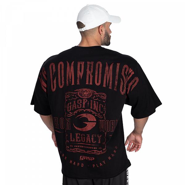 GASP NC Iron Tee - Black/Red Detail 1