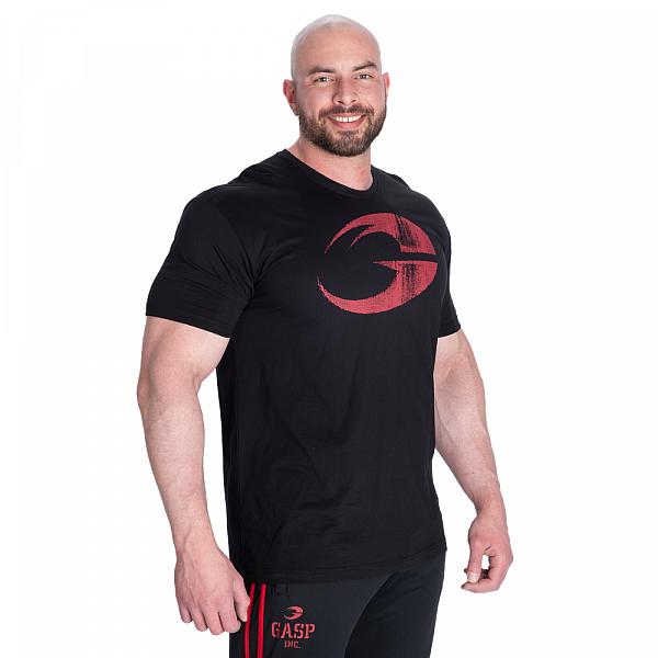 GASP Cadet Tee - Black/Red Detail 3