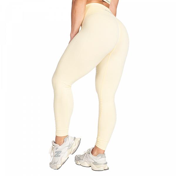 Better Bodies Scrunch Leggings - Washed Yellow Detail 2