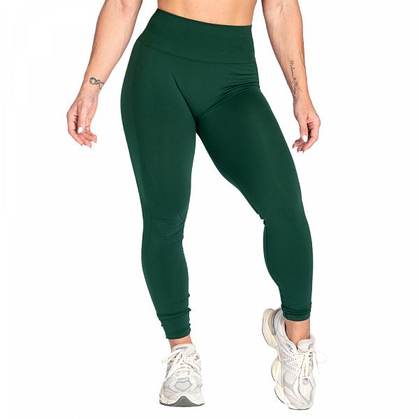 Better Bodies Scrunch Leggings - Emerald Green Detail 2