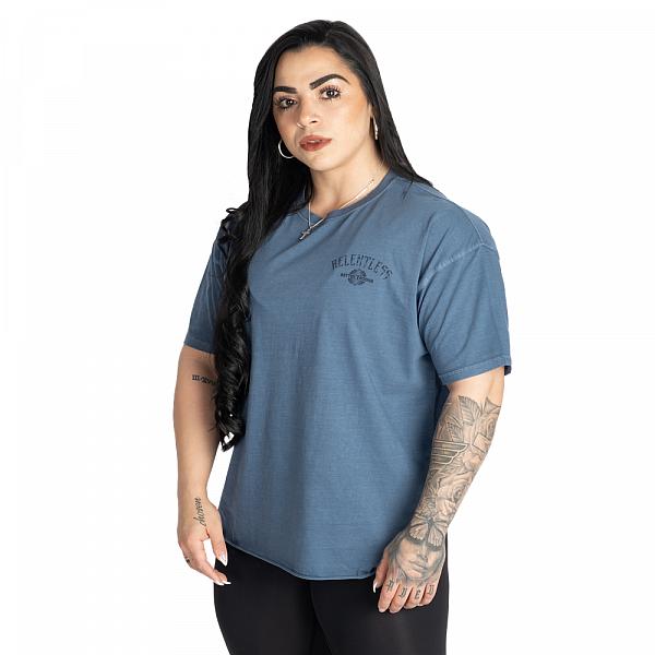 Better Bodies Relentless Oversized Tee - Washed Sky Blue Detail 3