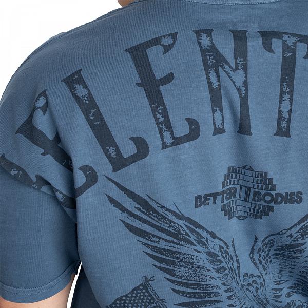 Better Bodies Relentless Oversized Tee - Washed Sky Blue Detail 4